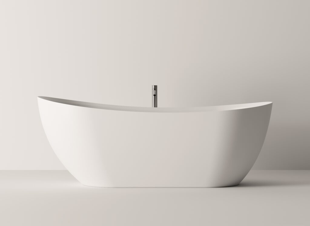 Alice Ceramica Feeling Badewanne 158x77 freistehend, weiß Solysand, elegantes Design