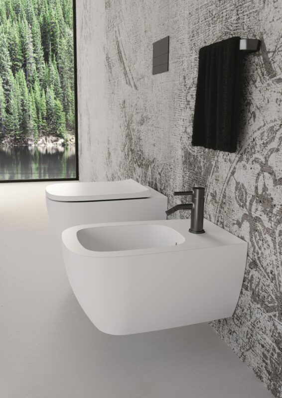 Alice Ceramica Wunder WC wandhängend, weiß organisch